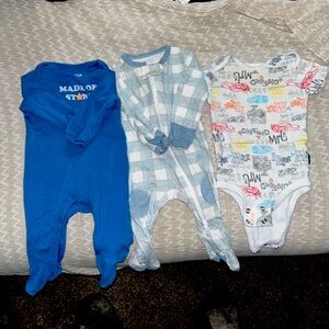 Baby infant 0-6 months sleeper & onesies 3 set